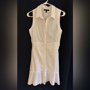 Banana Republic White Sleeveless Dress